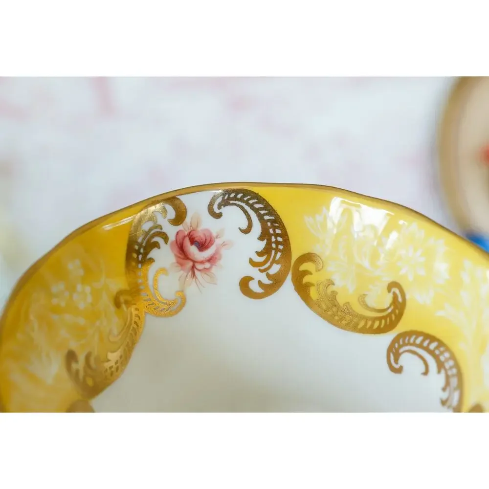 VTG 1960s Paragon Trenton Floral Teacup Set English Countryside Cottage Regency